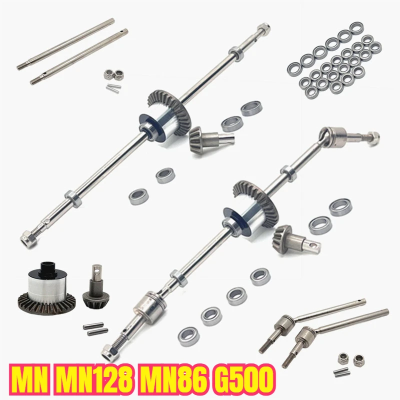 MN MN128 MN86 G500 RC Remote Control Car Parts Metal Upgrade Front and Rear Axle Fittings Whole Car Bearings