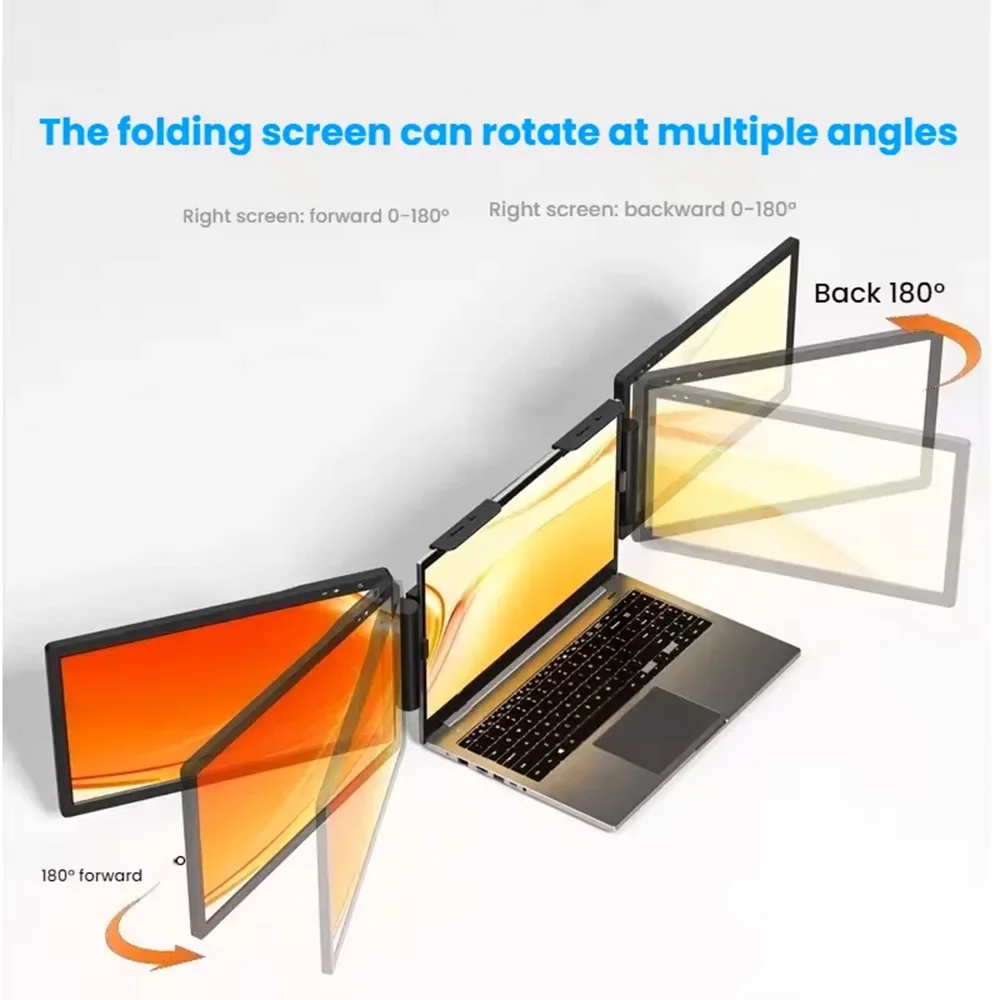 Monitor singolo per computer portatile da 14 pollici con pannello IPS doppio monitor FHD 1080P 16:9 Type-C per Windows/Mac/Android/Switch/PS5