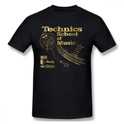 Technics School Of Music Men T Shirt Drop Shipping Boyfriend Plus Size O-neck Cotton Short Sleeve Clothes