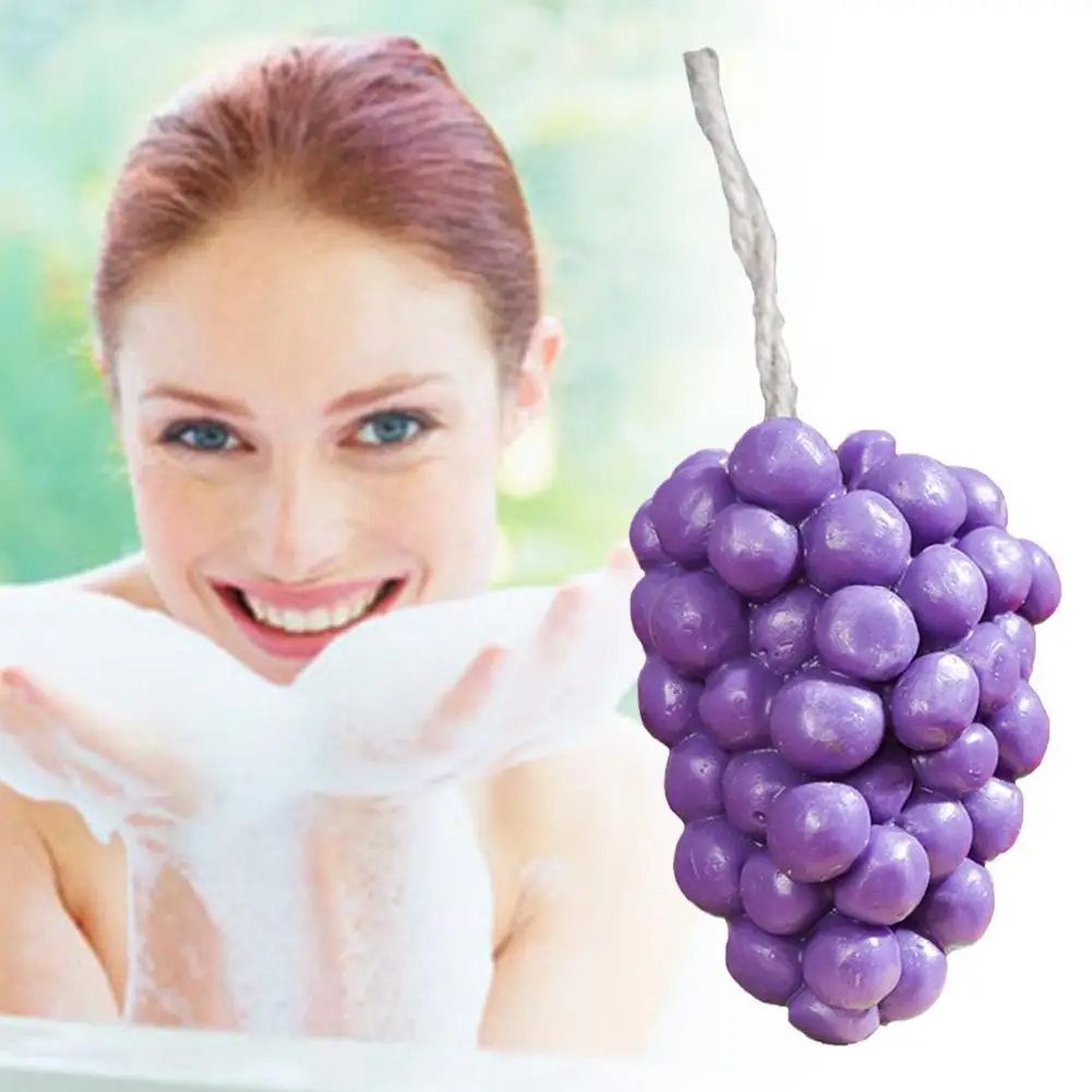 

Grapes Handmade Soap Cleaning Bathing Spa Essential Oil Soap Shower Facial Body Care Creative Summer Products Home Fragrance