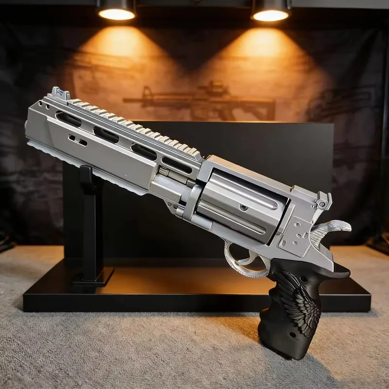 Horror Game9 Requiem Leon Cosplay Requisiten-Modellpistole mit beweglichem Zylinder – Sammlerstück für Comic-Con und Sammler-Enthusiasten