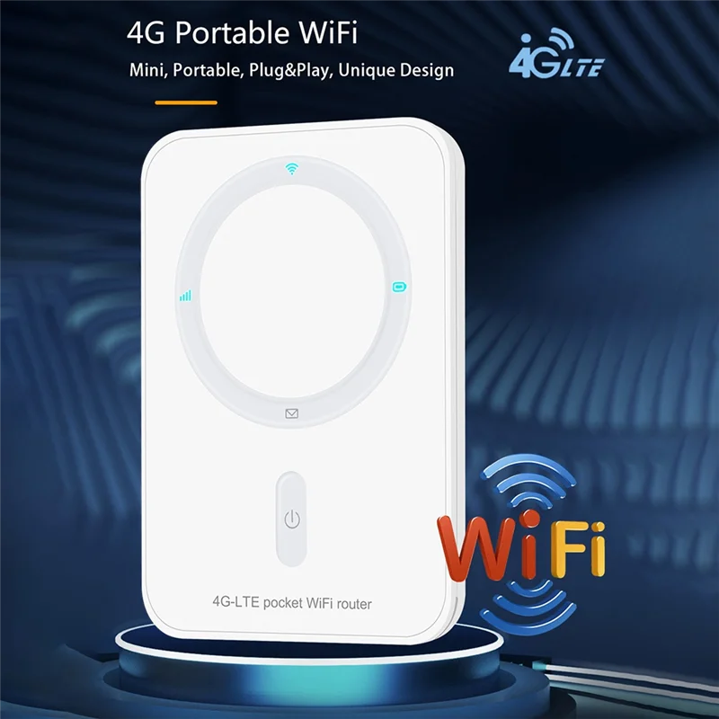 Router B47C 4G LTE Router Wifi wireless 150Mbps Modem portatile Router mobile tascabile 1800Mah con indicatore luminoso Durevole Facile da installare