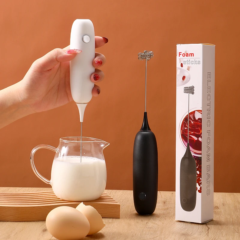 Portable Electric Frother, Mini Handheld Wireless Mixer, Household Small Quick Milk And Coffee Bubbler Tool