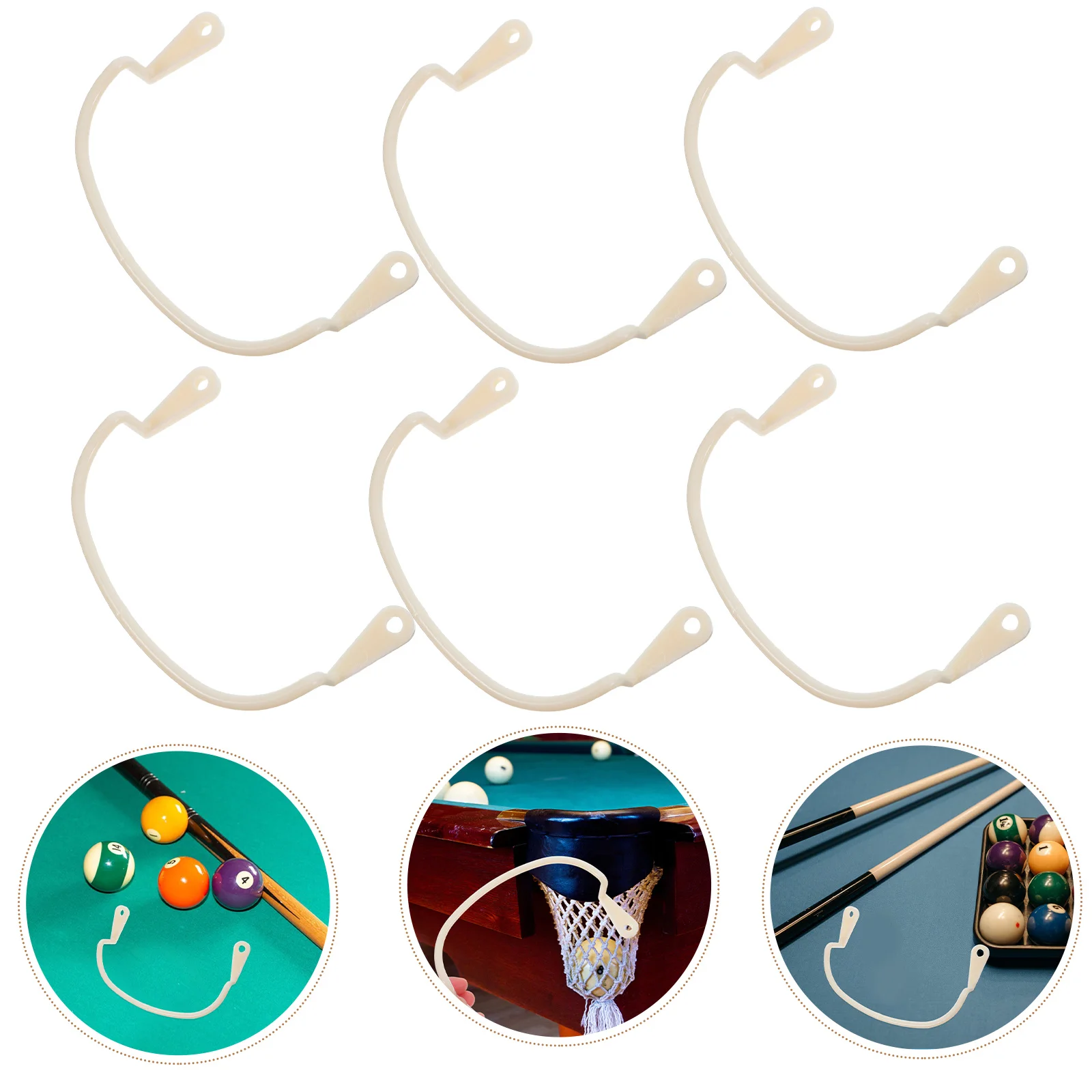 

Pool Table Accessories Billiard Pocket Bracket Replacement Support Frame Beige Plastic Fixator