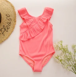Fruit color Special Material Children Girls Kids Swimwear One Piece Swimsuit Summer Child Beachwear Teen girls Bathing Suit 145
