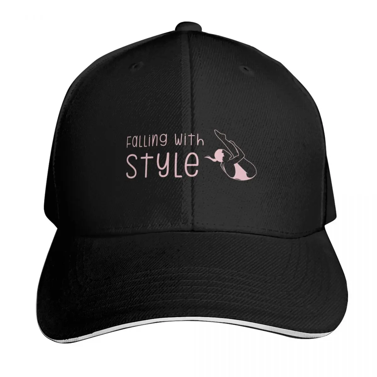 Diver falling with style horizontal Baseball Cap Contrast Two Tone Brim Snapback Flat Bill Strapback Dad Hat