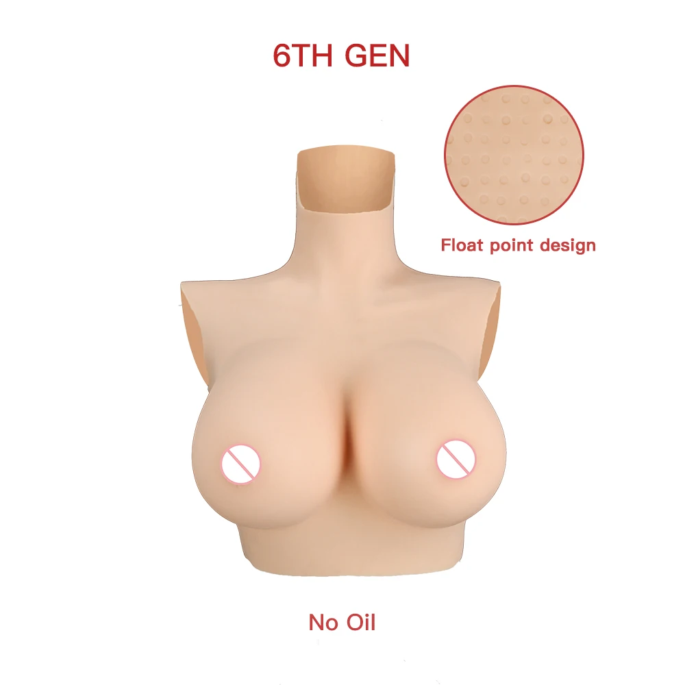 

C/D/E Cup Fake Silicone Breast Forms Breathable Huge Boob Silicone Transgender Drag Queen Shemale Crossdresser Big Chest