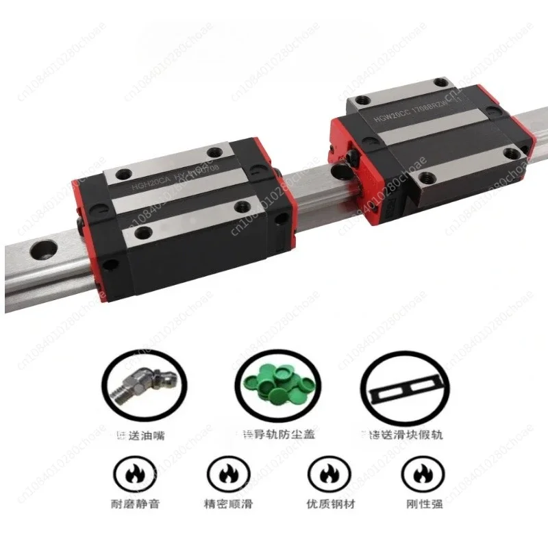 

CNC Linear Guide Rail Kit - HGR25 1400-2600mm with 4 Carriages (HGH25CA/HGW25CC)Precision Motion Rail System 2 Rails + 4 Blocks