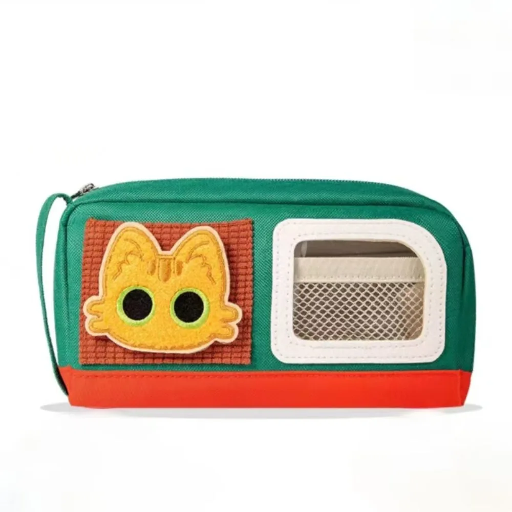 

High Quality Black Cat Pen Bag Multi Layer Dirt-proof Pencil Case Large Capacity Stationery Organizer Students
