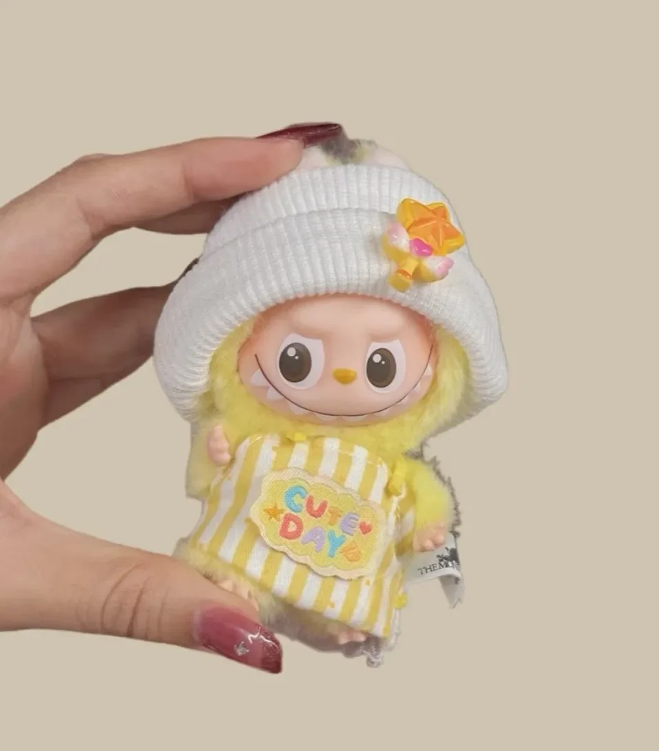 

For 10cm Mini Labubu 4.0 Pin For Love Series Clothes Magical Kitchen Maid Set Labubu Accessories Fashion Gift