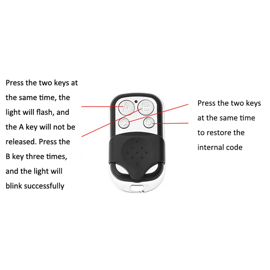 YIOU Copy 433mhz Wireless Remote Control Cloning learning Code Fix code RF Transmitter for Garage Door Gate