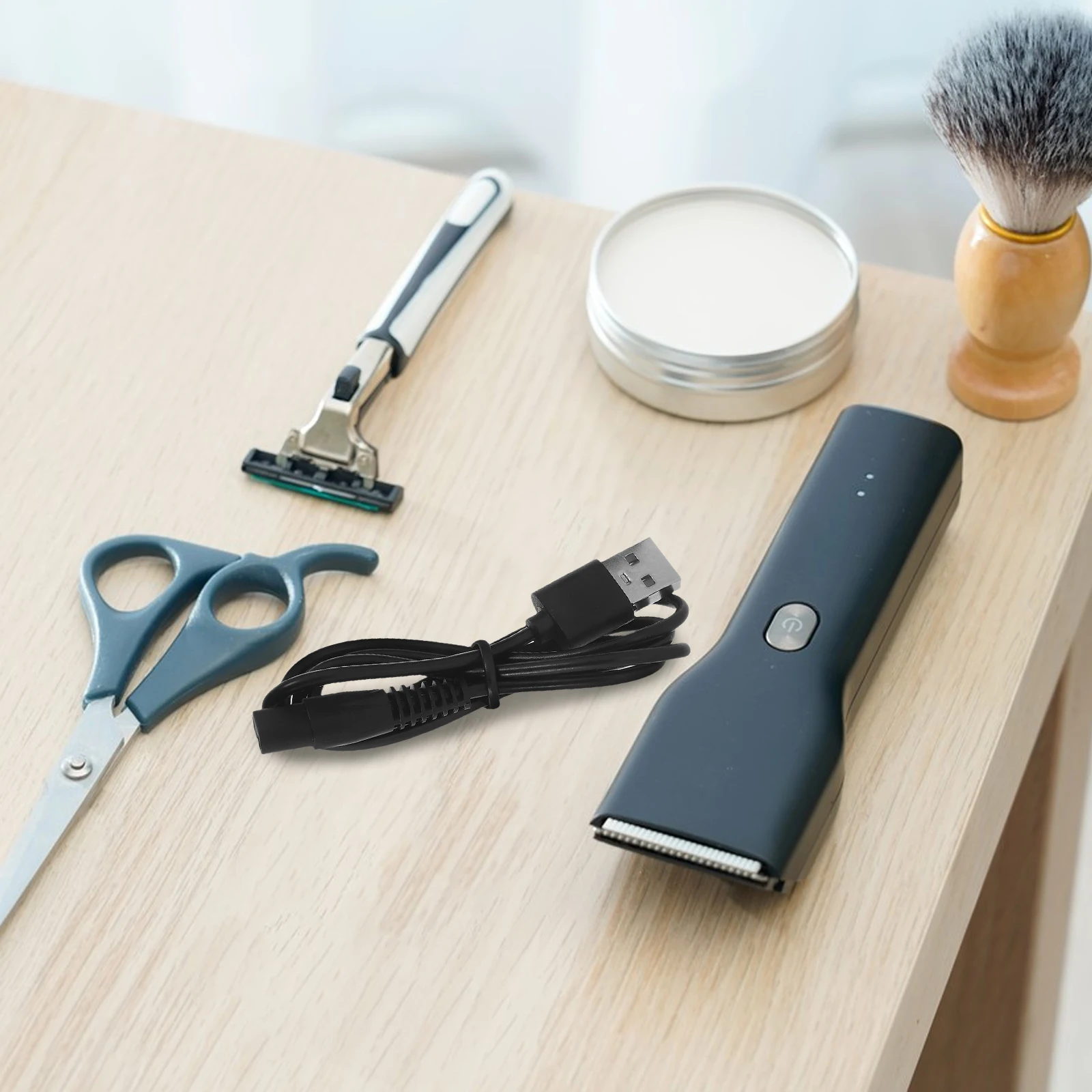 

2Pcs 60Cm USB Shaver Charging Cable 8 Electric Razor Power Cord High Grade Copper Wire Flexible Rubber Coat for Long Term