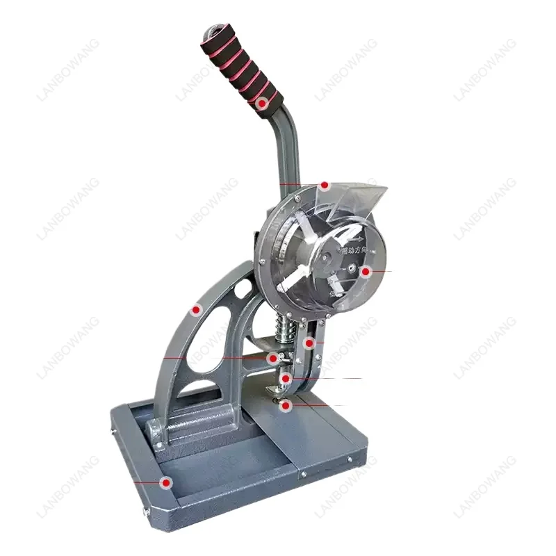 Ring-Free Semi-Automatic Buttoning Machine Banner Fabric Eyelet Punching Tool For Advertising Printing