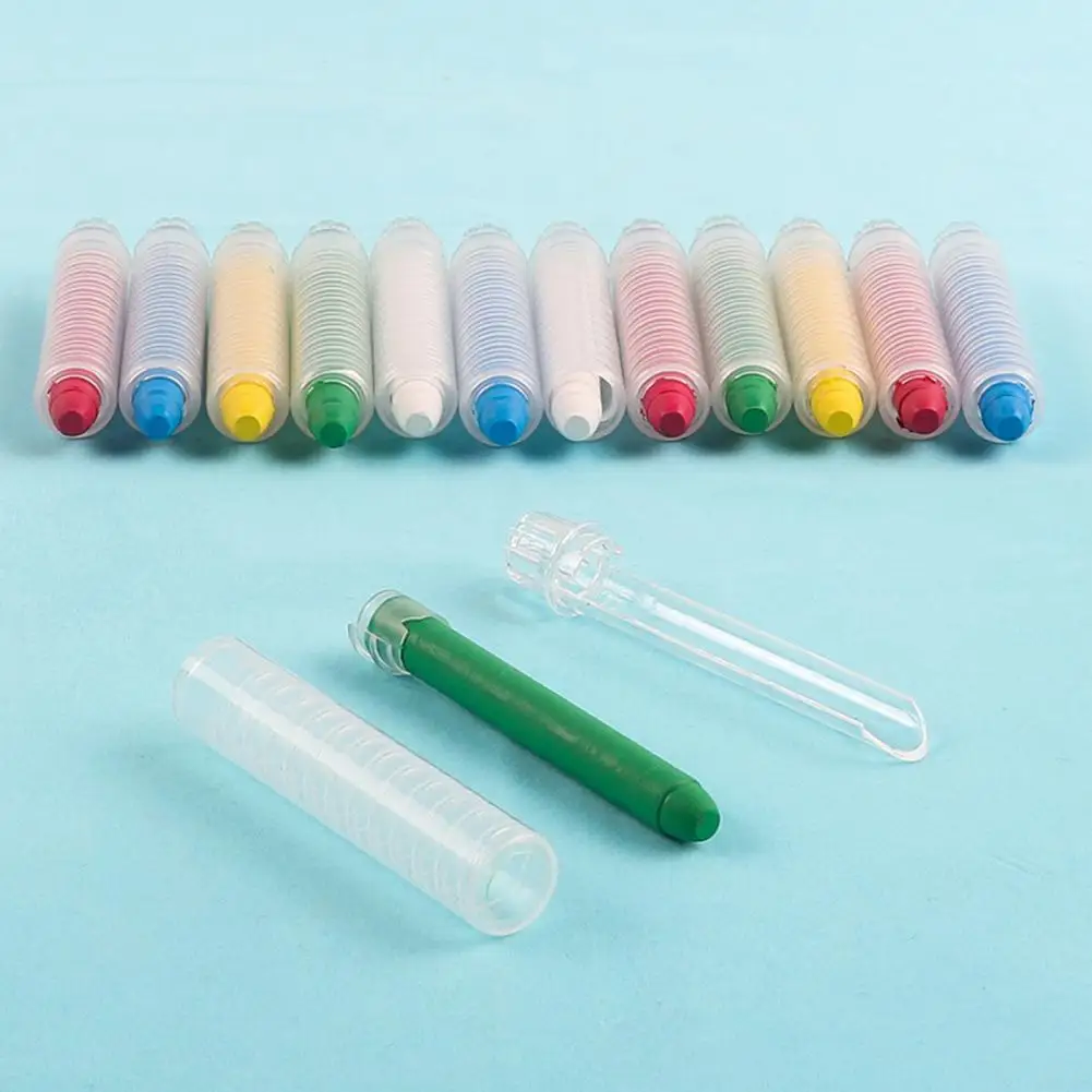 10Pcs Chalk Holder Transparent Eco-friendly PP Keep Fingers Clean Chalk Clutch Holder for Teacher