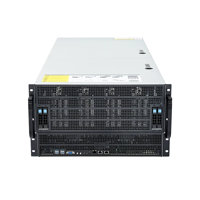 

8-Card 6U GPU Server Chassis With Multiple RTX 4090 for Gaming & Artificial in telligence Computer Cases & Towers