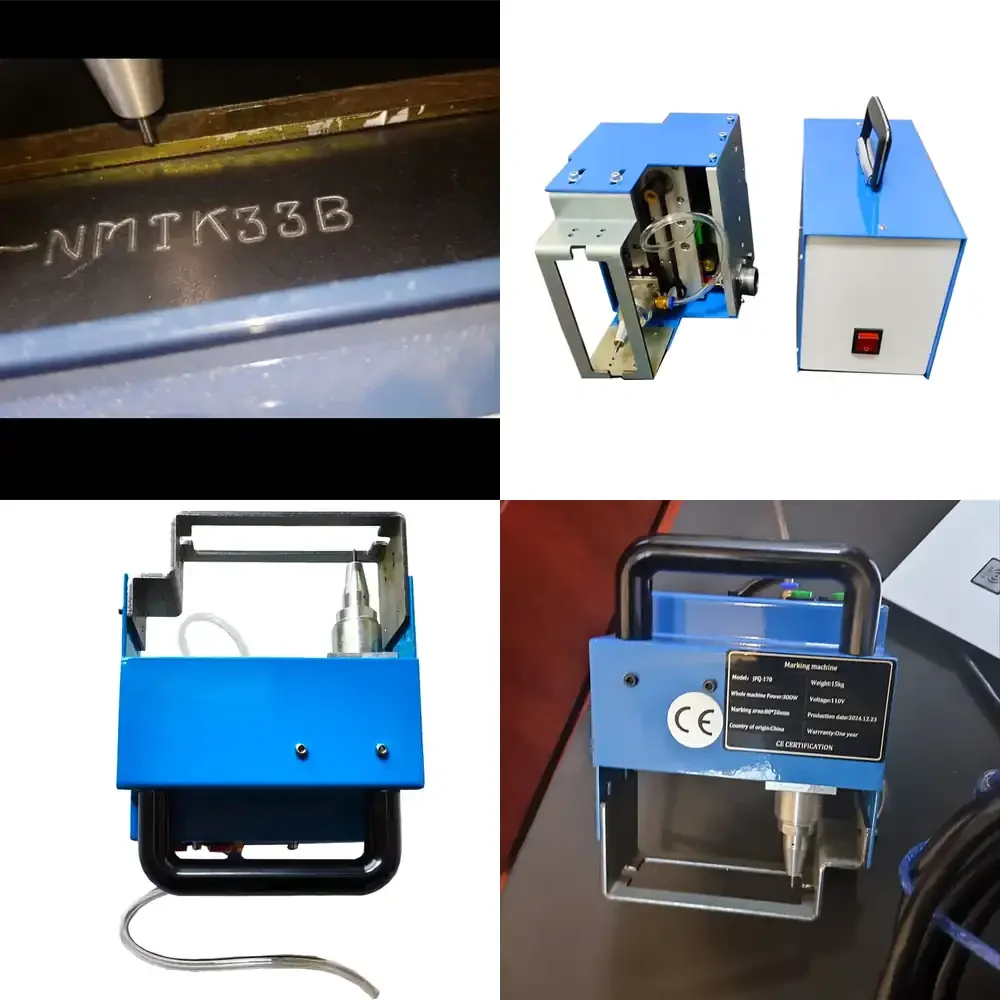 Pneumatic Dot Peen Metal Marking Machine for Chassis Number Marking Engraving 80x20mm Industrial ID Marking Tool for