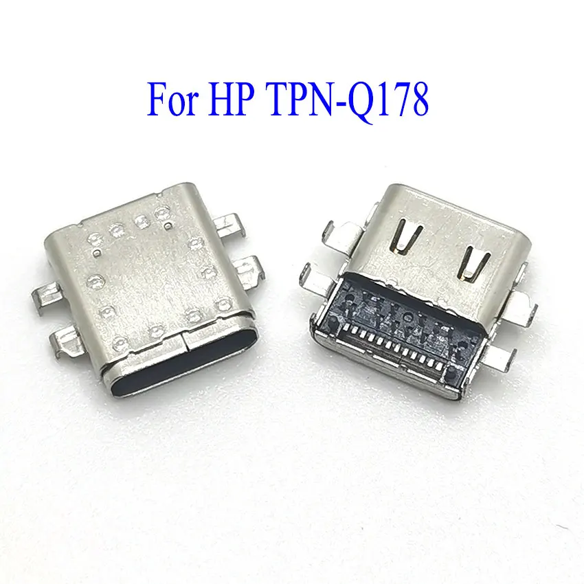 20-100PCS USB Type C Power Connector Jack SuitableFor HP TPN-Q178 13-W02TTU notebook Power charging port built-in jack Tail plug