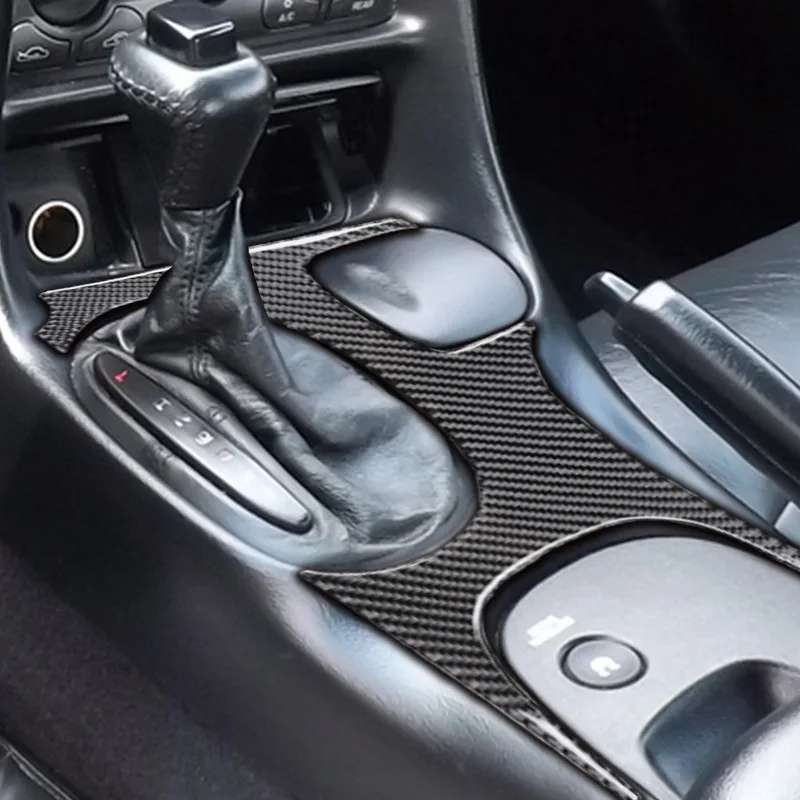 For Corvette C5 98-04 Carbon Fiber Center Console Gear Panel Decorative Sticker