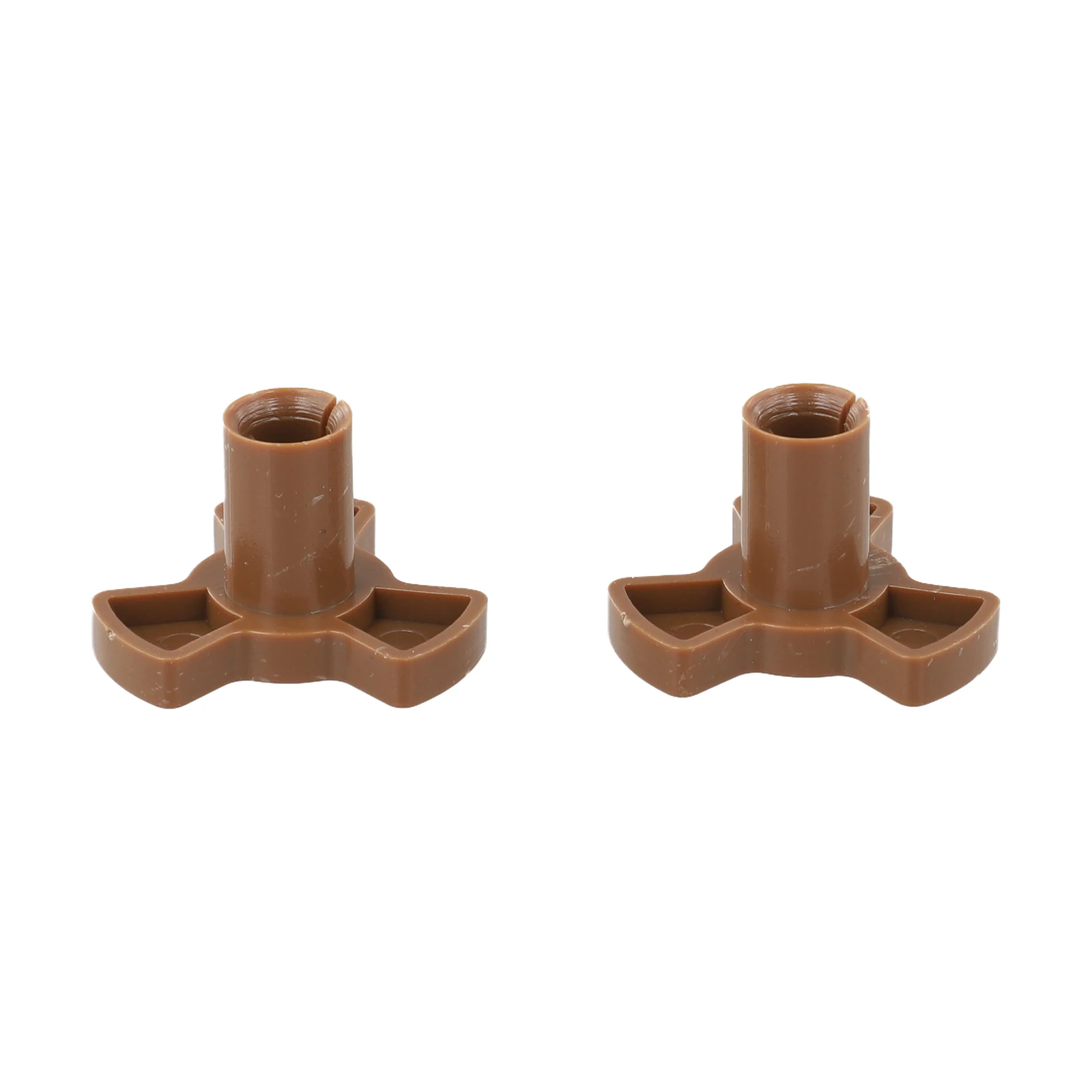 2PCS Microwave Turntable Coupler 15mm 16mm Shaft 5x7mm D Hole High Temperature Plastic Roller Support Replacement Part For Oven