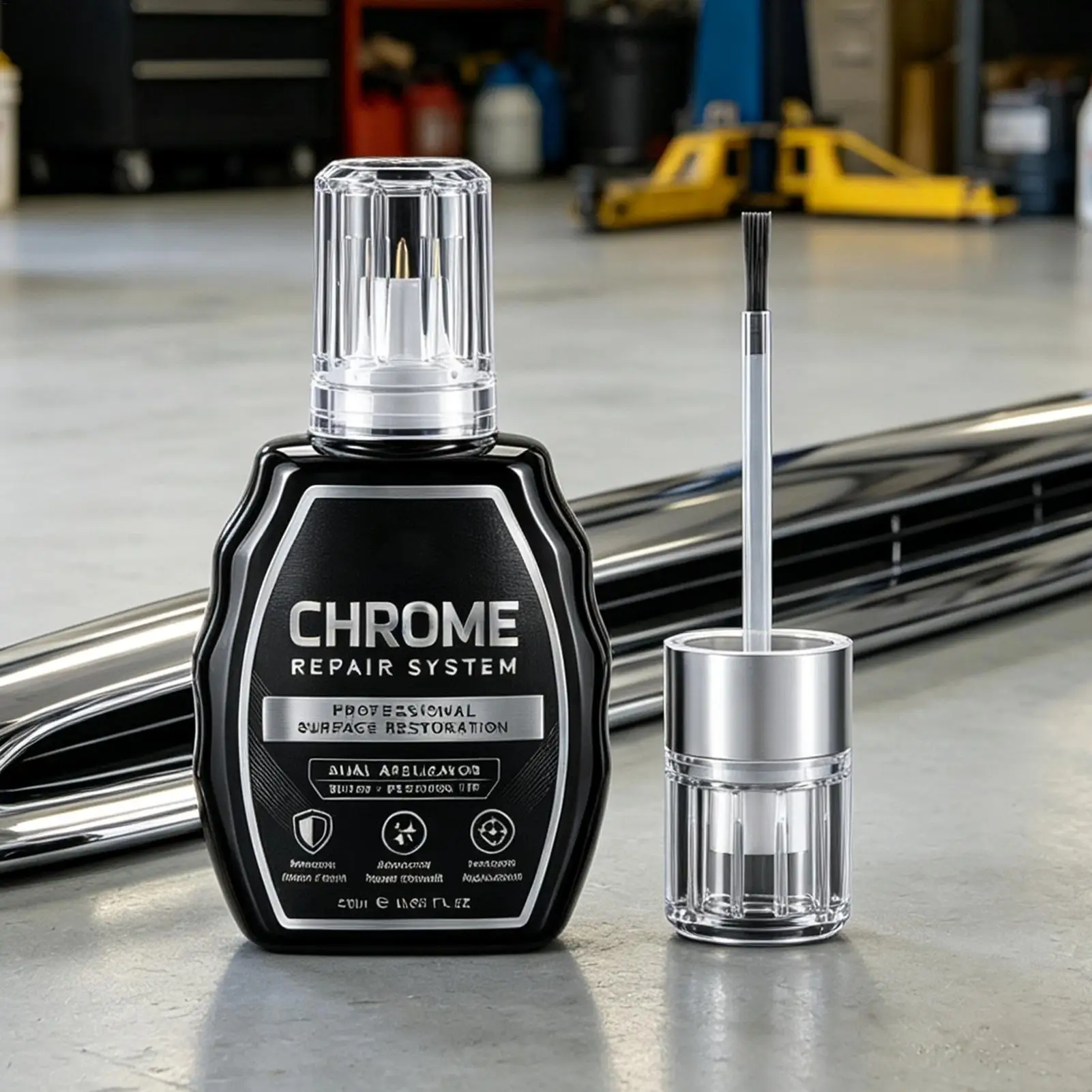 20ml Automotive Chrome Silver Repair Fluid High-Gloss Door Armrest Bright Strip Paint Restoration and Repair Paste