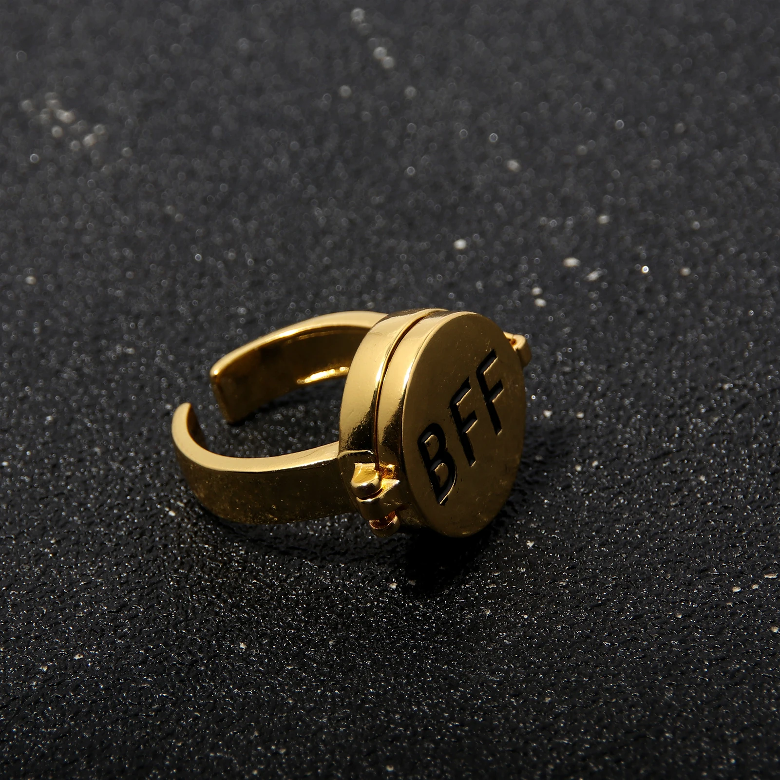 أنيمي BFF أفضل صديق للأبد حلقة لطيف الكرتون الصداقة يمكن فتح خواتم قابلة للتعديل لصديق الهدايا مجوهرات اكسسوارات #3