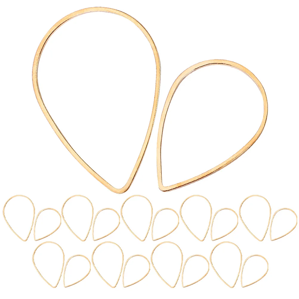 

20pcs Earrings Pendant Copper Necklace Bracelets DIY Charm Making Supplies Girls Jewelry Materials Geometric Shape