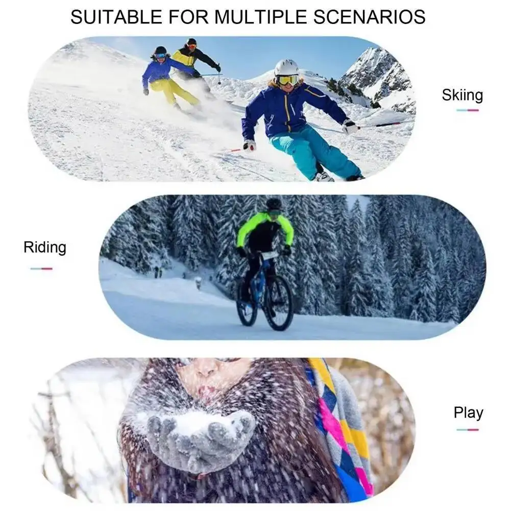 

Women Warm Winter Gloves Windproof Touch Screen Outdoor Cycling Comfortable Shape Fitting Design Lady Mittens Guantes Mujer