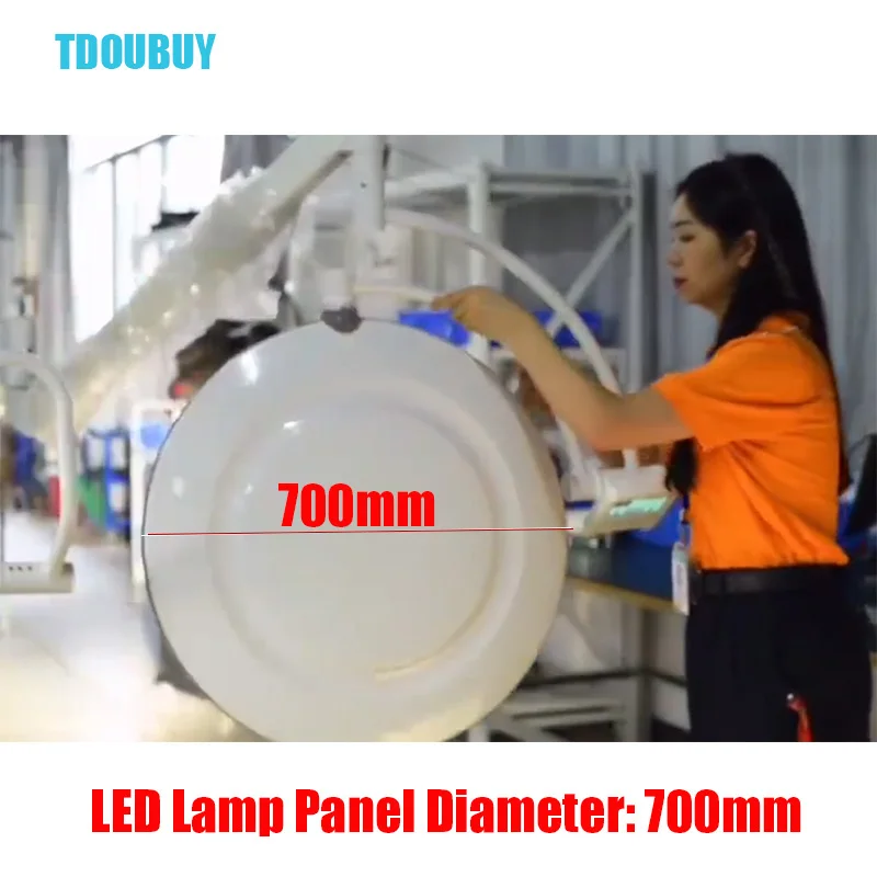 Super Bright Double Heads Ceiling Shadowless Lamp 700mm Headlight Panel, Used In Operating Room, Pet Hospital, Tattoo, ICU CE