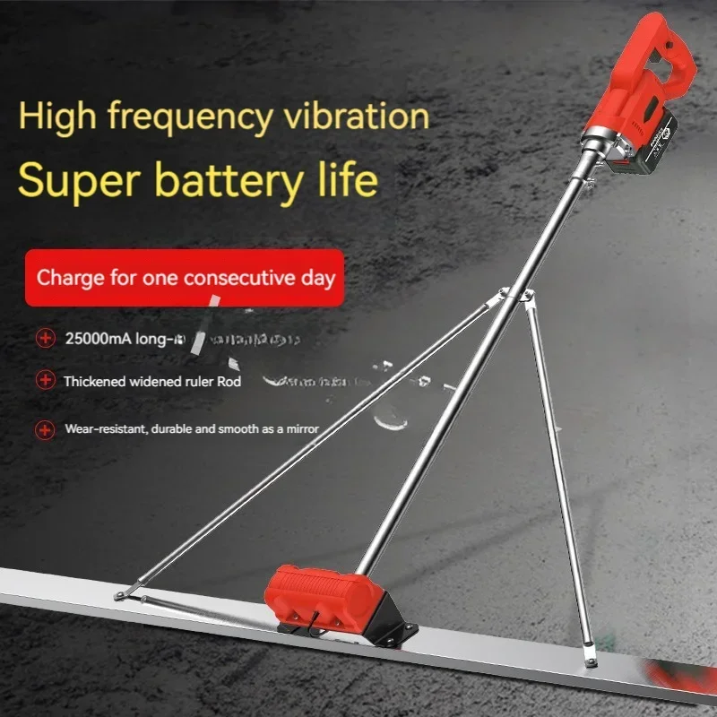 For 1.5M Electric Vibrating Ruler Concrete Polishe Floor Leveling Machine With Large-Capacity Lithium Battery 48V