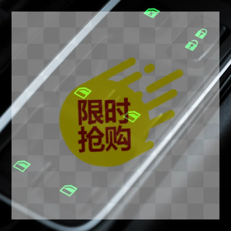 【CMO】1/3/5Sheets 18pcs Car Window Control Button Luminous Stickers Glow In The Dark Waterproof Auto Interior Decals
