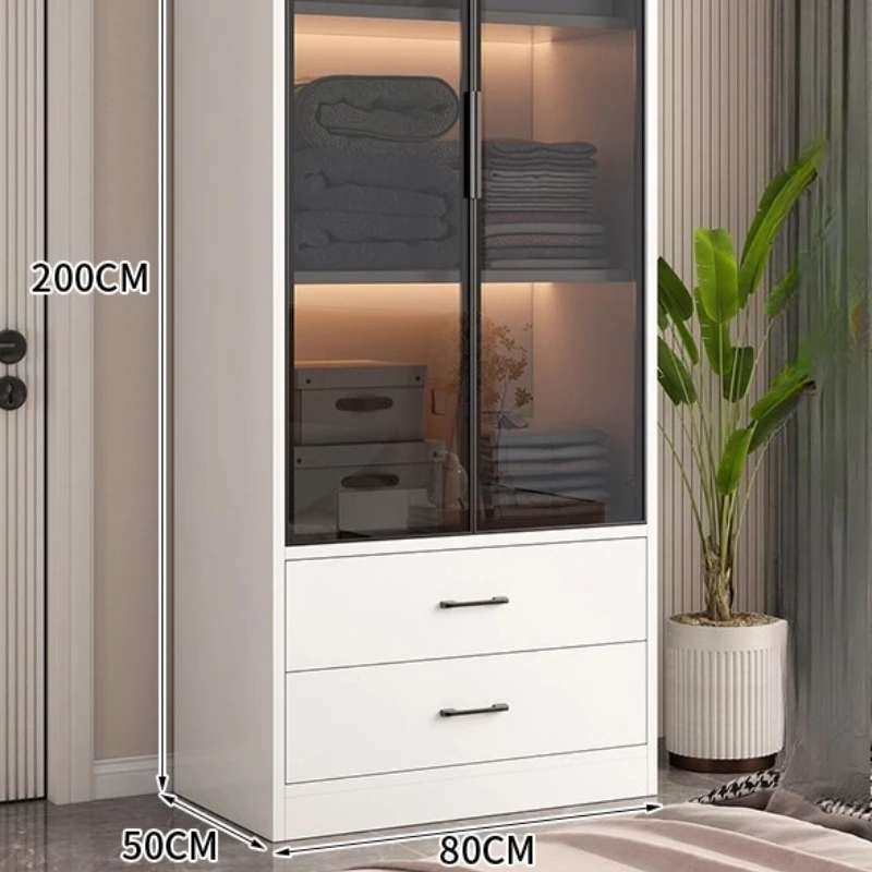 تصميم خزائن الفتيات عرض الزجاج الحديث خزانة واقفة تخزين غرفة نوم Roperos Para La Habitacion أثاث الصالون