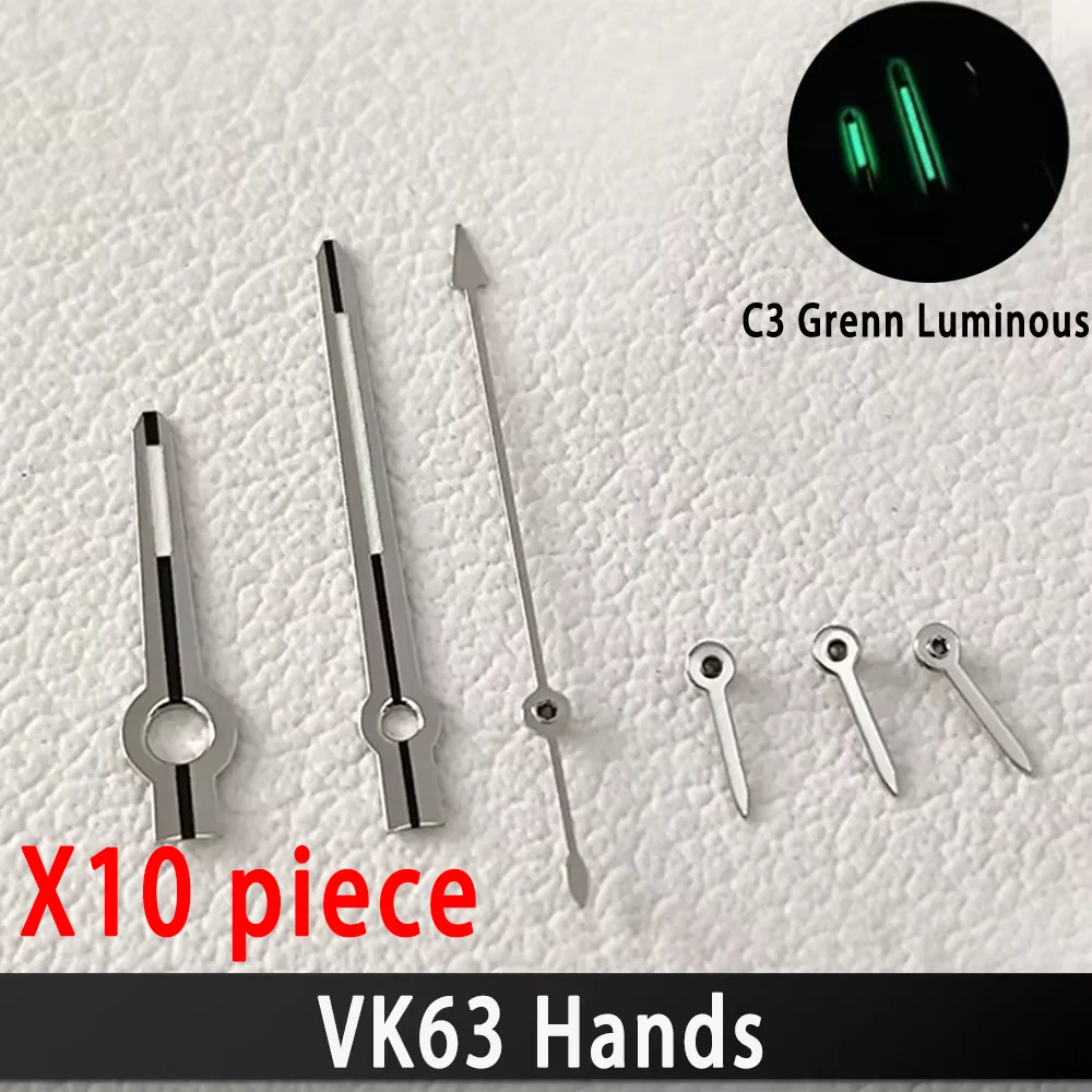 x3-10-30-50-100-piece-for-vk63-quartz-movement-high-quality-vk63-watch-hands-c3-green-luminous-classic-style-pointer
