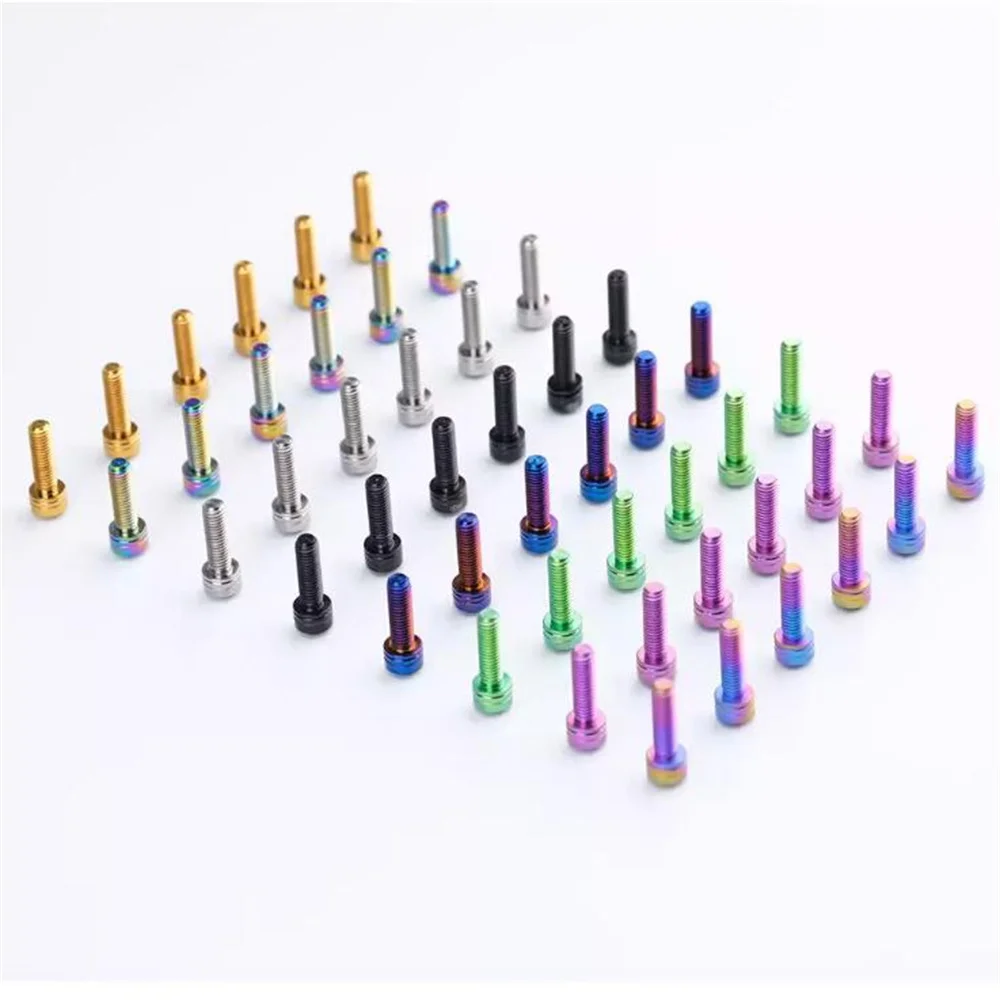 AliExpress s-parts 6pcs Bicycle stem titanium screw M5x18mm road bike MTB stem titanium bolt