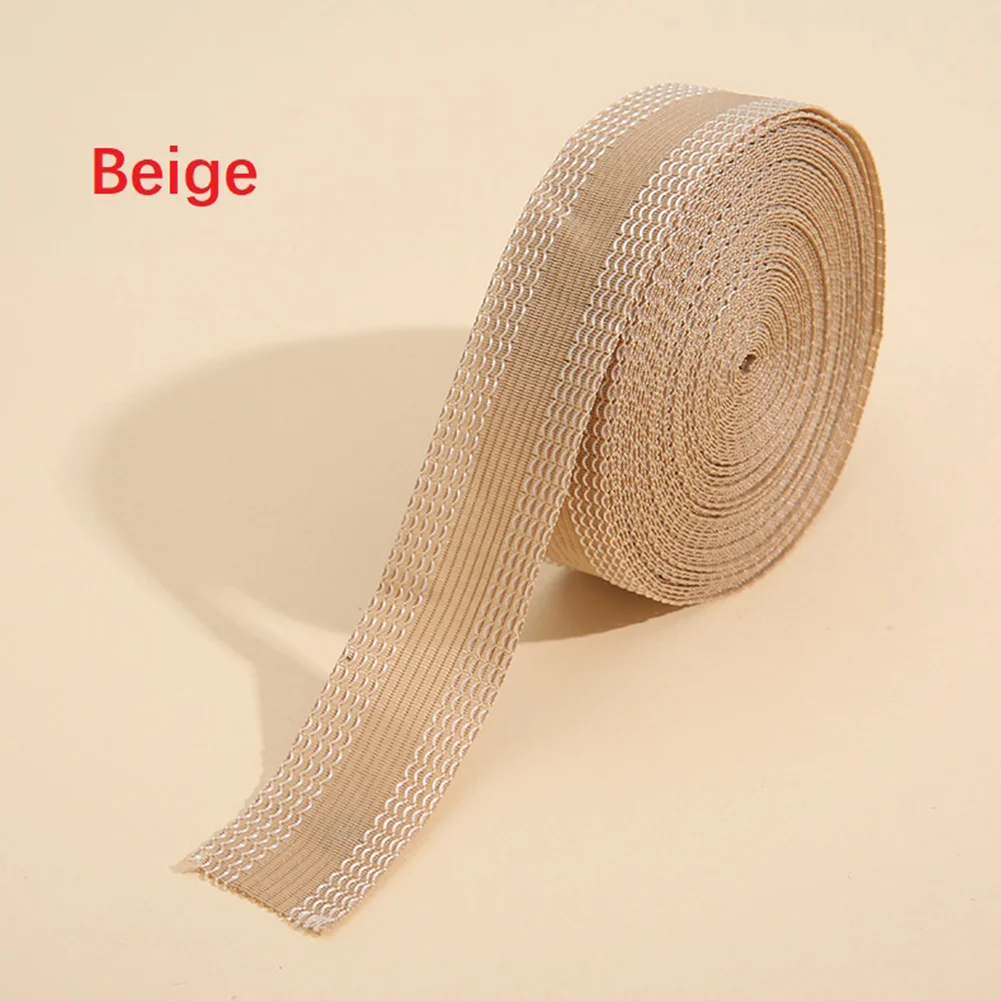 Black / White / Grey / Beige / Blue No Cropping Pants Mouth Paste 2.5cmWidth Iron-On Pants Edge Patches Shorten