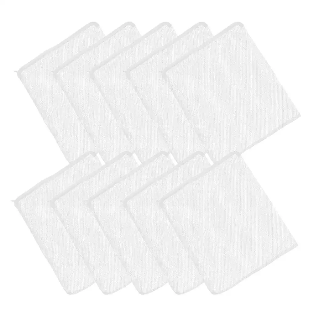 

10 Pcs Filter Bags Mesh 30X40 Zipper Aquarium Fish Tank Filtration Device Reusable Water Quality White Strainer