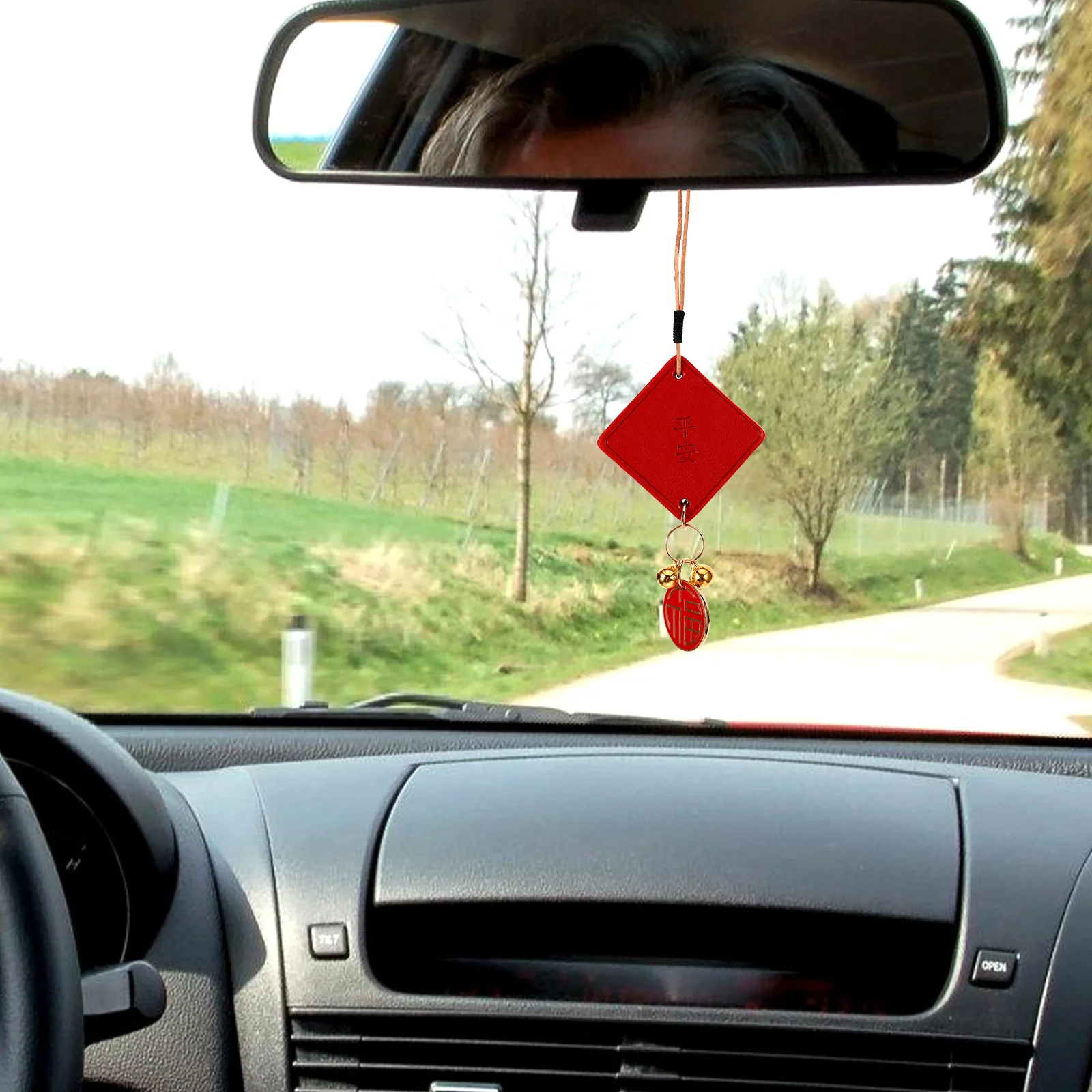 

Rearview Mirror Accessories Car Decorations Interior Aesthetic Stylish Trendy Safe Protection Easy Install Remove Car Ornament