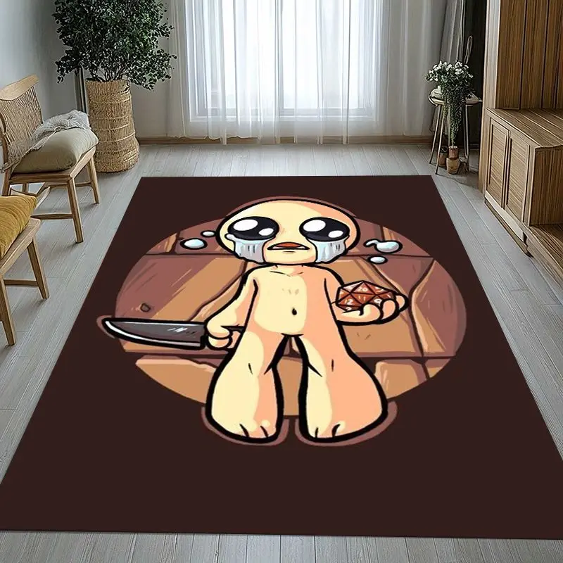 Game The Binding Of Isaac Soft Non-Slip Large Area Rug for Living Room,Bedroom Playroom Carpet Mat for Sofa,Home Decor Gift