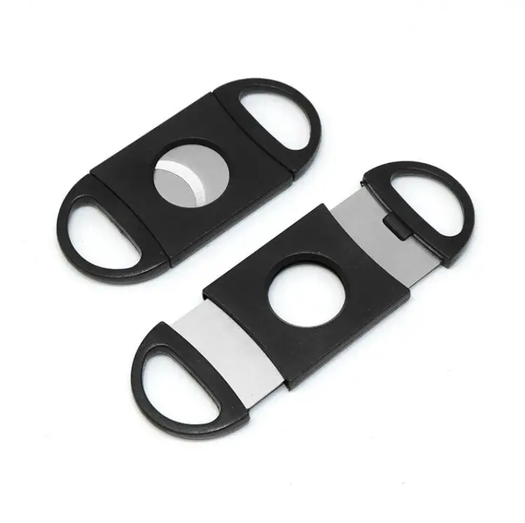 500pcs High Quality Double Two 2 Blade Stainless Steel Cigar Cutter Scissor Scissors Cutters Plastic Handle Pocket SN4392