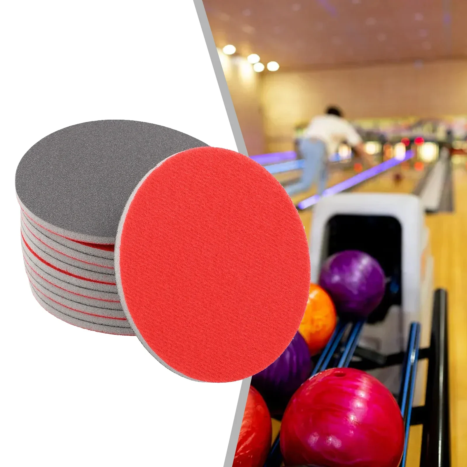 High Quality Brand New Bowling Sanding Pads Ball Polishing 5 Grids 5 Inches Compact Deep Cleaning Lightweight Portable