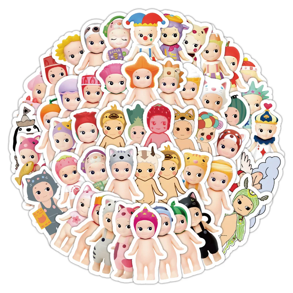 100pcs Sunny Angel Cartoon Cute Graffiti Sticker Kawaii Luggage Laptop Cartoon Waterproof Decorative Stickers Supplies Kids Toy