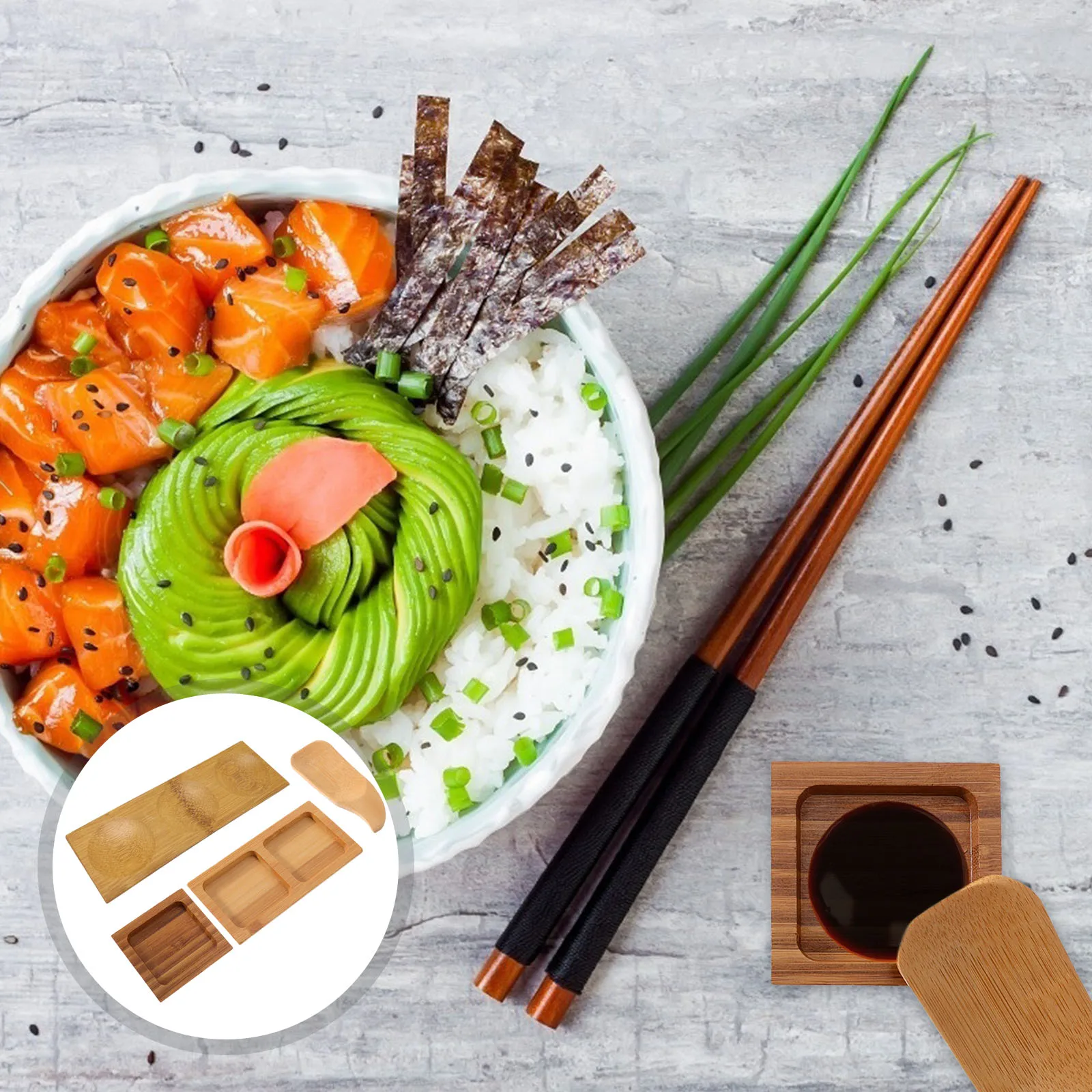 

4Pcs Wooden Sauce Plates Eco Friendly Flavor Dipping Bowls for Spices Snacks Appetizers Desserts Camping Party Tableware