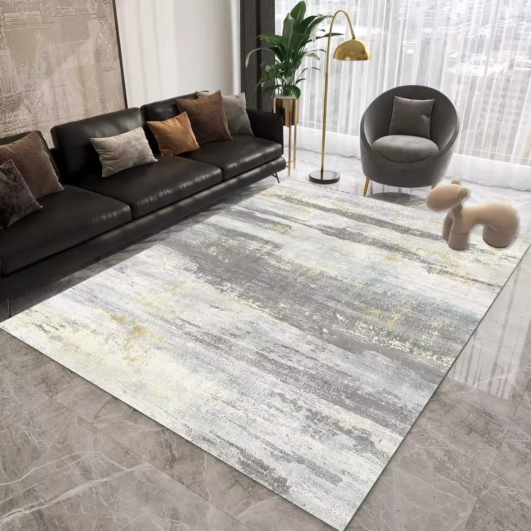 

Modern Abstract Carpet in The Living Room Decor Simple and Luxurious Decoration Bedroom Rug Large Area Washable Lounge Floor Mat