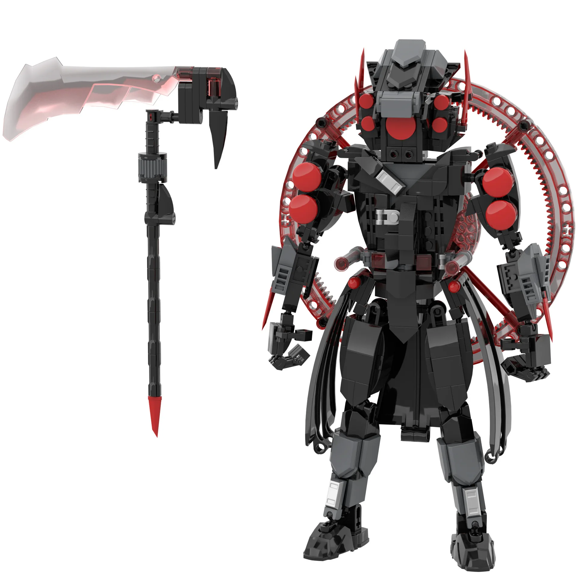 Oscurità Skibidi Toilette Titan foice Speakerman esecutore Horror Bosses Camara Building Block Anime Halloween Doll Figurine Decor