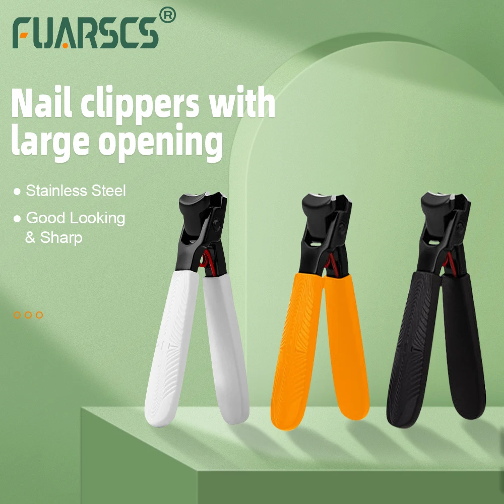 Anti-Splash Nail Clipper Stainless Steel Large Opening Nail Clippers Toe Cutter Trimmer Scissor Household Portable Manicure Tool