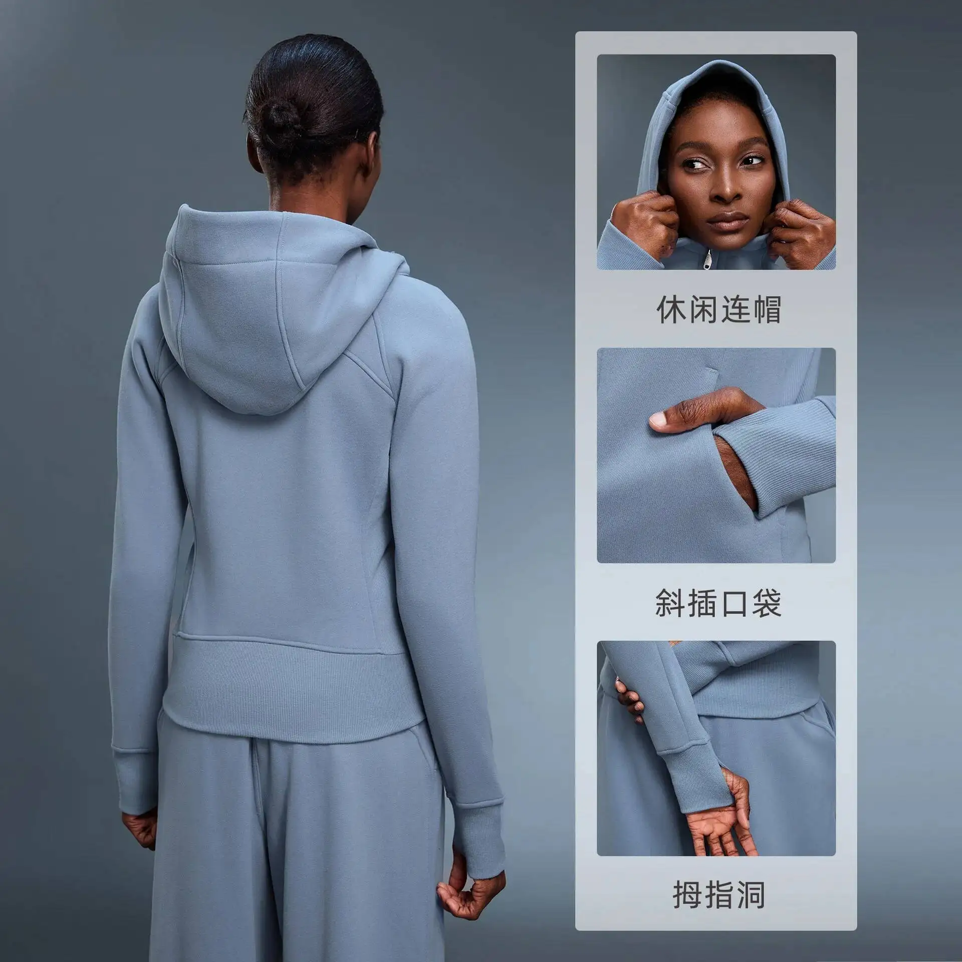 

Женский спортивный комплект, толстовки, спортивные штаны, весна 2026, куртка для йоги, облегающий кардиган на молнии с длинными рукавами, толстовка