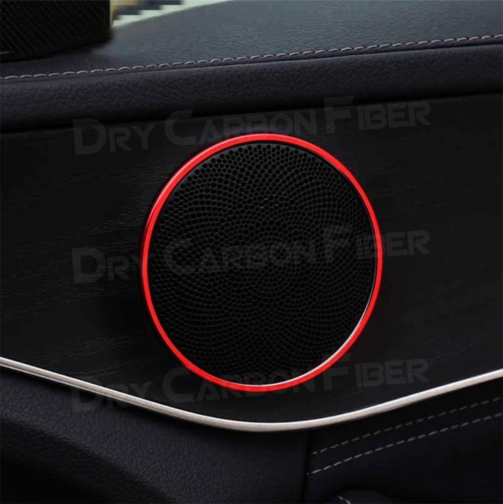 4 шт., декоративное кольцо из АБС-пластика, дверной рожок, автоаксессуары для Mercedes Benz C GLC E Class W205 X253 W213, Стайлинг автомобиля 4 шт., декоративное кольцо из АБС-пластика, дверной рожок, автоаксессуары для Mercedes Benz C GLC E Class W205 X253 W213, Стайлинг автомобиля