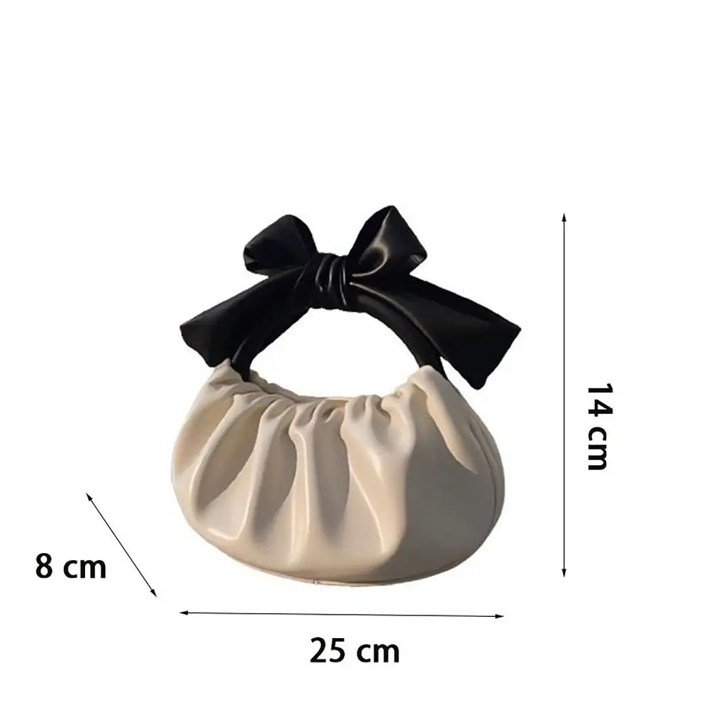 Reiß verschluss Handtasche Mode große Kapazität Bowknot Clutch Geldbörse wasserdichte Falte Umhängetasche Frauen