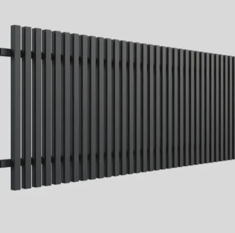 New Trending Black Stainless Steel & Aluminum Alloy Anti-Rust Waterproof Eco-Friendly DIY Villa Backyard Farm Fence Blade Design