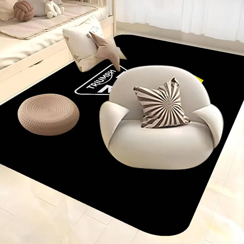 

T-Triumphs Logo Floor Mat Non-Slip Laundry Room Mat Laundry Decor Balcony Child Living Room Bedside Mats