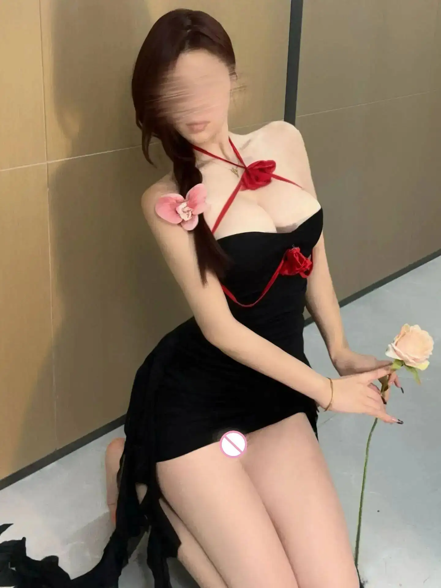 Sexy New Pure Desire Trend Color-Block Floral Off-Shoulder Slim Dress Elegant Tank Mini Dress Slim Fashion Sweet Women Tops 2KQU